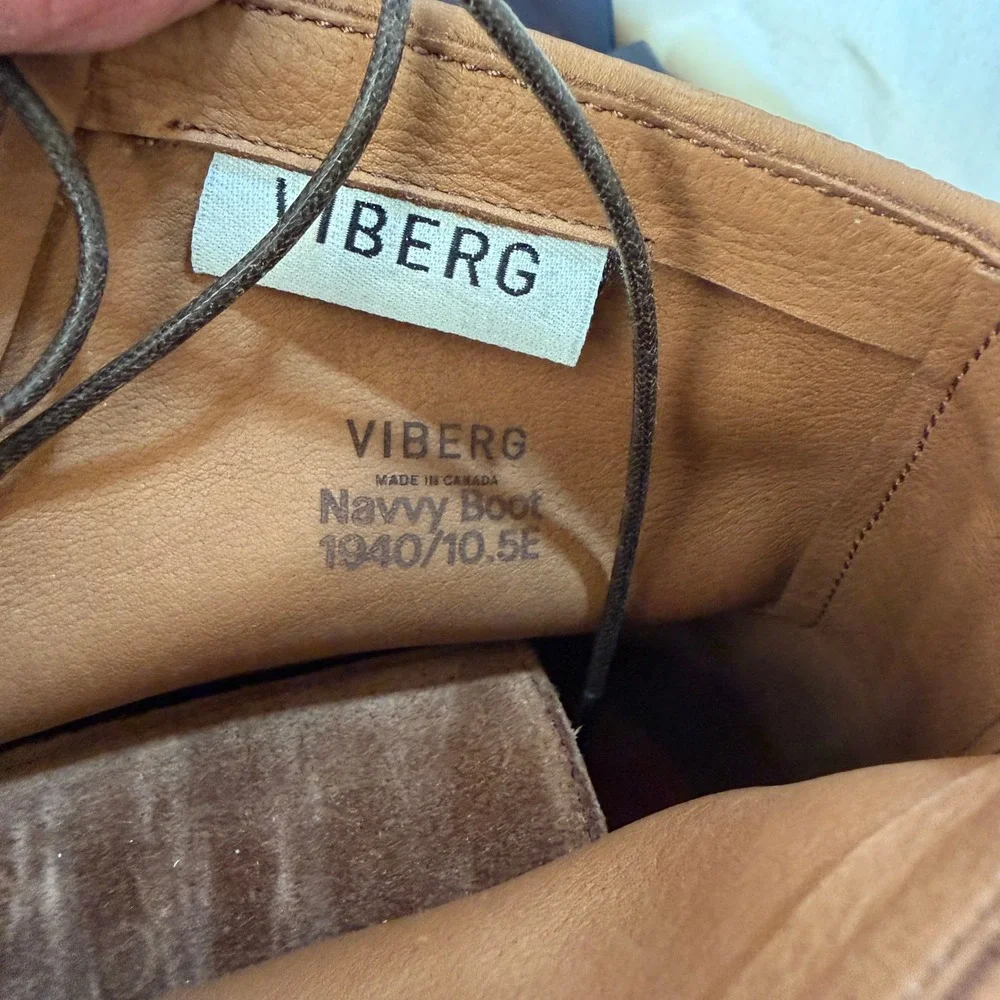 Viberg Navvy Boot Acorn Janus Calf Suede Brogue Cap Toe 11.5 1940 E Last